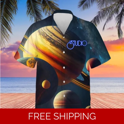 Hawaiian Shirt Unisex Le Studio Saturn